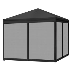 Mountview Gazebo Pop Up Marquee Outdoor Black-1973193756840693760