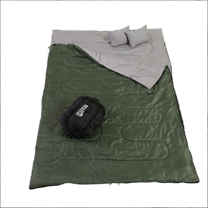 Mountview Sleeping Bag Double Bags Outdoor Army Green-1973193763648049153