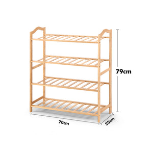 Levede Bamboo Shoe Rack Storage Wooden-1975420509898280962