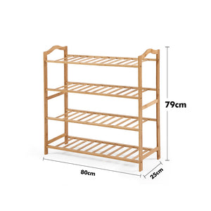 Levede Bamboo Shoe Rack Storage Wooden-1975420510082830338