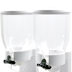 TOQUE Double Cereal Dispenser Dry Food White-1973194008834478083