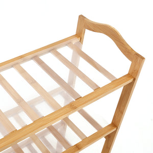 Levede Bamboo Shoe Rack Storage Wooden-1975420509898280963