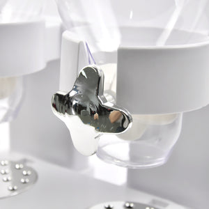 TOQUE Double Cereal Dispenser Dry Food White-1973194008834478086