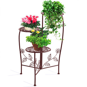 Plant Stand Outdoor Indoor Flower Pots Bronze-1973193772506419206