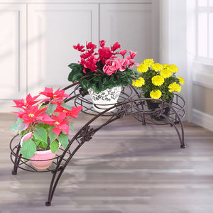 Levede Plant Stand Outdoor Indoor Metal Bronze-1973193797751934983