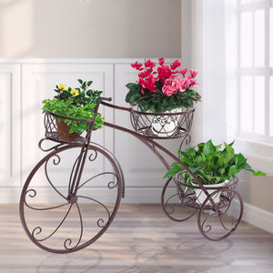 Levede Plant Stand Outdoor Indoor Metal Bronze-1975420374518730759