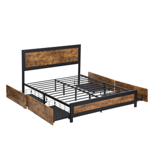 Levede Metal Bed Frame Double Mattress-1973194033421488128
