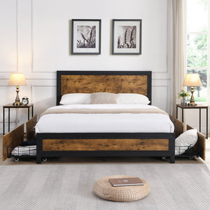 Levede Metal Bed Frame Double Mattress-1973194033421488135