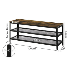 Levede 3-Tier Shoe Rack Bench 100cm-1973193843444682754