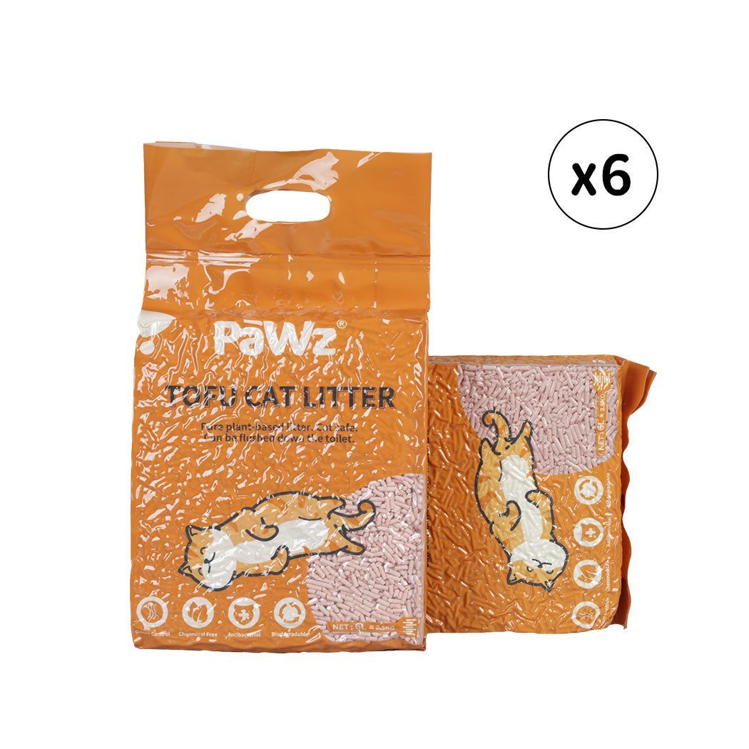 pawz-2-5kg-tofu-cat-litter-clumping-peach-1973193681456467968
