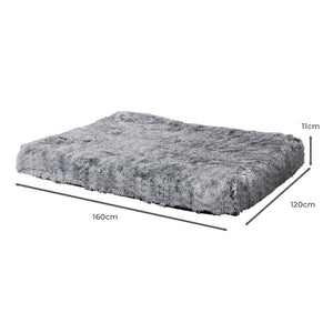 PaWz Replaceable Pet Bed Cover Plush XXL Charcoal XX-Large-1975420391371444226