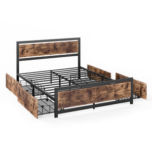 Levede Queen Bed Frame Industrial Mattress-1975420521914961920