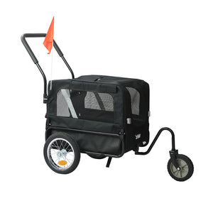 PaWz Pet Stroller Bike Trailer 2-IN-1 Sunroof-1973193720731930624