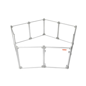 Pawz Pet Playpen Transparent Acrylic Clear Folding Dog Fence Kennel 10 Panel-1975420379447037953