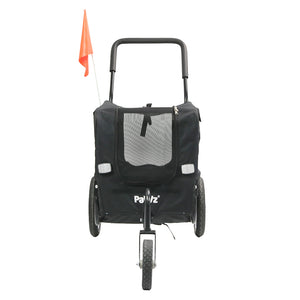PaWz Pet Stroller Bike Trailer 2-IN-1 Sunroof-1973193720731930625