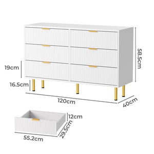 Levede Chest of 6 Drawers-1996005393167421442
