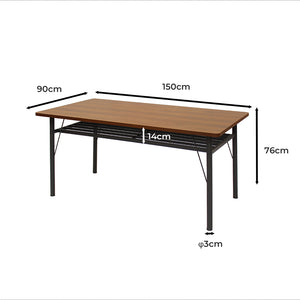 Levede Dining Table Storage Shelf 4-6 Seater 150cm-1975420499123113987