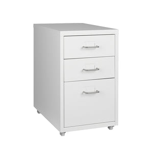 Levede 3 Drawer Office Drawers Cabinet White-1973193873249406976