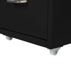 Levede 3 Drawer Office Drawers Cabinet Black-1973193873060663300