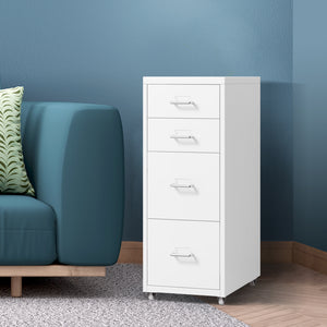 Levede 4 Drawer Office Drawers Cabinet White-1973193873647865864