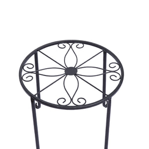 4 x Levede Metal Plant Stand Outdoor Black-1975420369502343171
