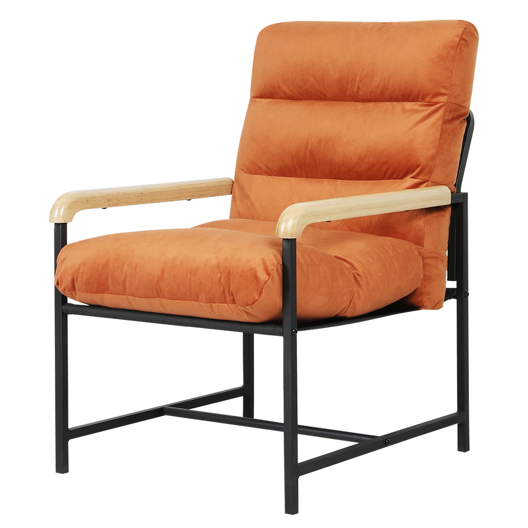 levede-metal-framed-lounge-chair-velvet-in-orange-1996005448892944392