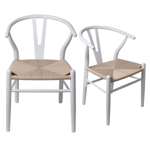 Levede 4x Dining Chairs Wooden Hans White-1996005472460738568