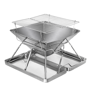 Levede Folding BBQ Portable Charcoal Grill 2-IN-1-1996005436268089352