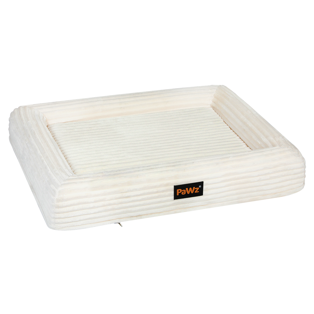 pawz-m-size-orthopedic-dog-bed-with-corduroy-removable-cover-waterproof-washable-beige-1996005463891775496