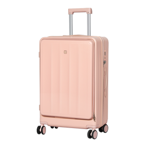 Slimbridge 20" Luggage Trolley Travel Hard Pink-1996005402013208584