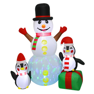 Santaco 1.8M Inflatable Christmas Snowman LED Lights-1973194173410578440