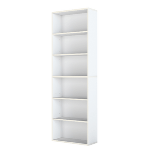 Levede 6 Tier Book Shelf Adjustable Shelves White-1996005525715816456