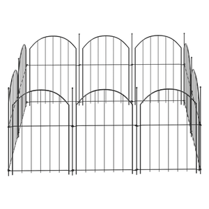 Mountview 10 Pcs Garden Fence Border Rustproof Metal-1996009992527941639
