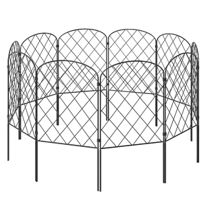 Mountview 10 Pcs Garden Fence Border Rustproof Metal-1996009992003653639