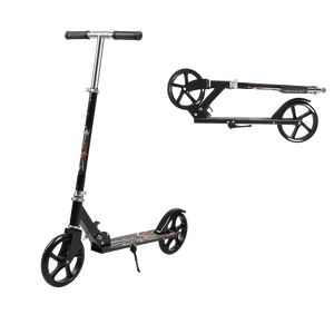 MONVELO Folding Scooter Dual Large Wheels Black-1996005492564037640