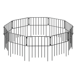 Mountview 10 Pcs Garden Fence Border Rustproof Metal-1996009992171425799