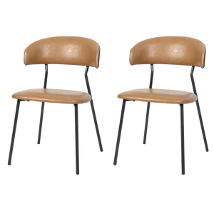Levede 2x PU Leather Dining Chairs Kitchen Lounge-1996009957597777928