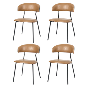 Levede 4x PU Leather Dining Chairs Kitchen Lounge-1996009957803298824