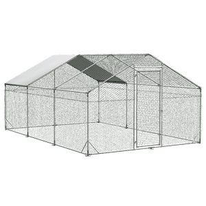 Pawz 600x300x194cm Large Metal Walk-in Chicken Coop Cage-1996005446175035400