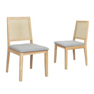 Levede 6XCane Dining Chair Rattan Armless Seat-1996005485702156296