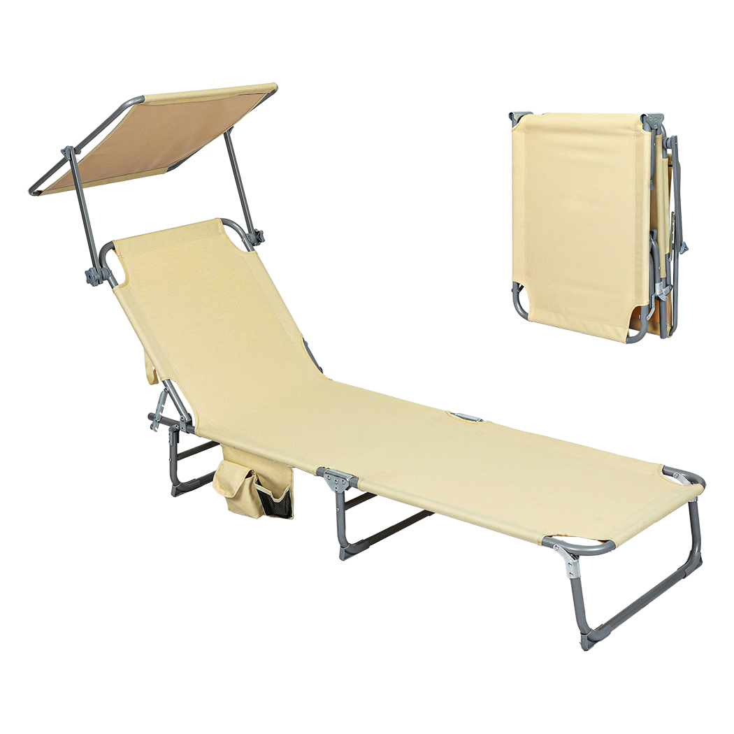 levede-foldable-lounge-chairs-with-canopy-khaki-1996005405381234696