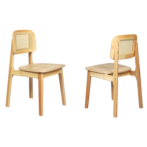 Levede 4x Rattan Dining Chair Wooden Kitchen Chair-1996005585182658568
