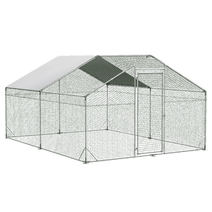 Pawz 400x300x194cm Large Metal Walk-in Chicken Coop Cage-1996005445990486024