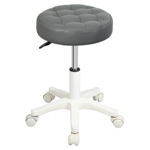 Levede 2x Rolling Bar Stool Swivel Salon SPA Chair Grey-1996005467729563656