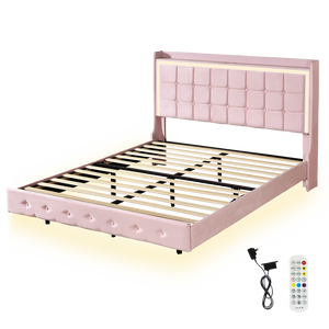 Levede Double Floating Bed Frame-1996005390348849160