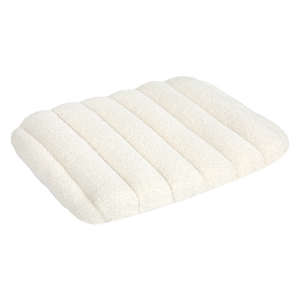 Pawz M Size Orthopedic Dog Bed with Sherpa Plush Removable Cover in White-1996005458556620808