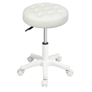 Levede 2x Rolling Bar Stool Swivel Salon SPA Chair Beige-1996005583764983816
