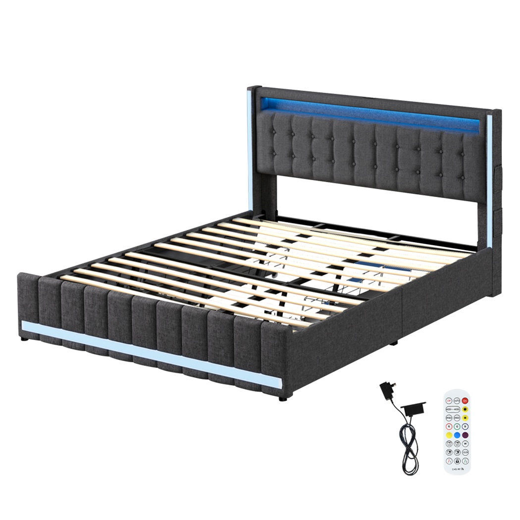 levede-king-bed-frame-fabric-storage-drawer-led-usb-1996005582930317320