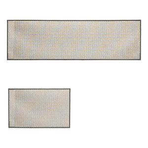 Marlow Kitchen Rug 2PCS Woven Non Slip Absorbent Grey-1996005439782916104