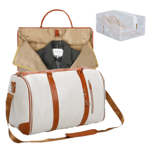 Slimbridge Garment Bags Hanging Suit Duffel Bag Beige-1996005431276867592
